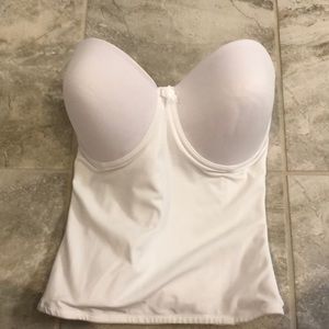 White corset bustier